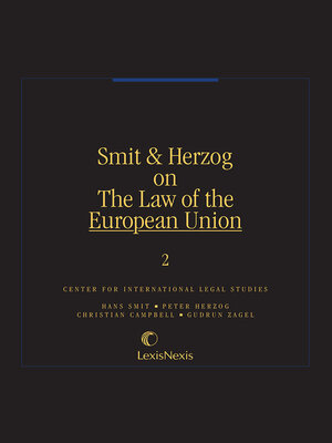 cover image of Smit & Herzog on The Law of the European Union